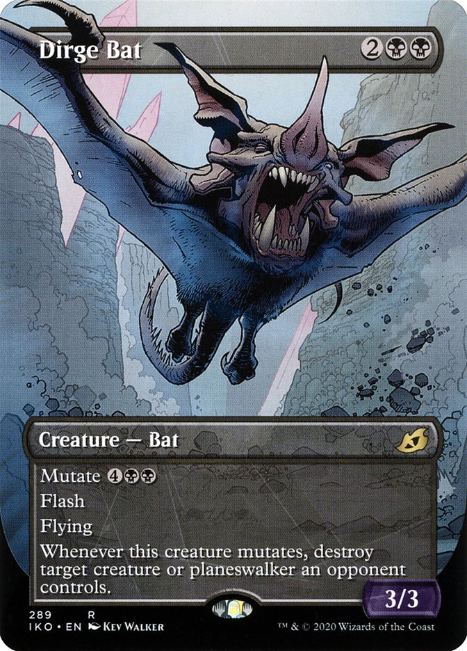 Dirge Bat (Showcase) [Ikoria: Lair of Behemoths] | Grognard Games