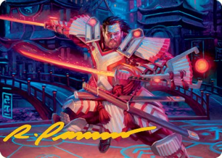 Isshin, Two Heavens as One 1 Art Card (Gold-Stamped Signature) [Kamigawa: Neon Dynasty Art Series] | Grognard Games