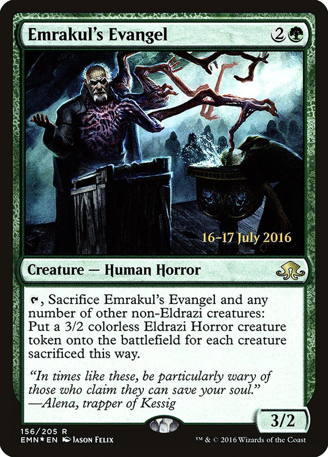 Emrakul's Evangel  [Eldritch Moon Prerelease Promos] | Grognard Games