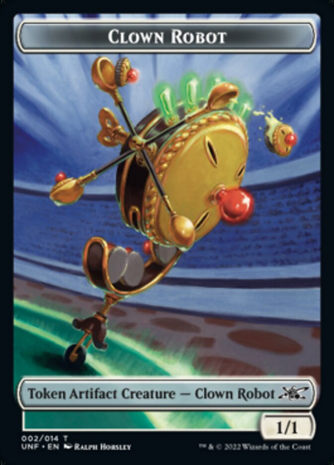 Clown Robot (002) Token [Unfinity Tokens] | Grognard Games