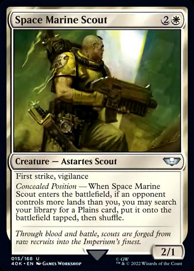 Space Marine Scout (Surge Foil) [Universes Beyond: Warhammer 40,000] | Grognard Games