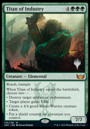 Titan of Industry (Promo Pack) [Streets of New Capenna Promos] | Grognard Games