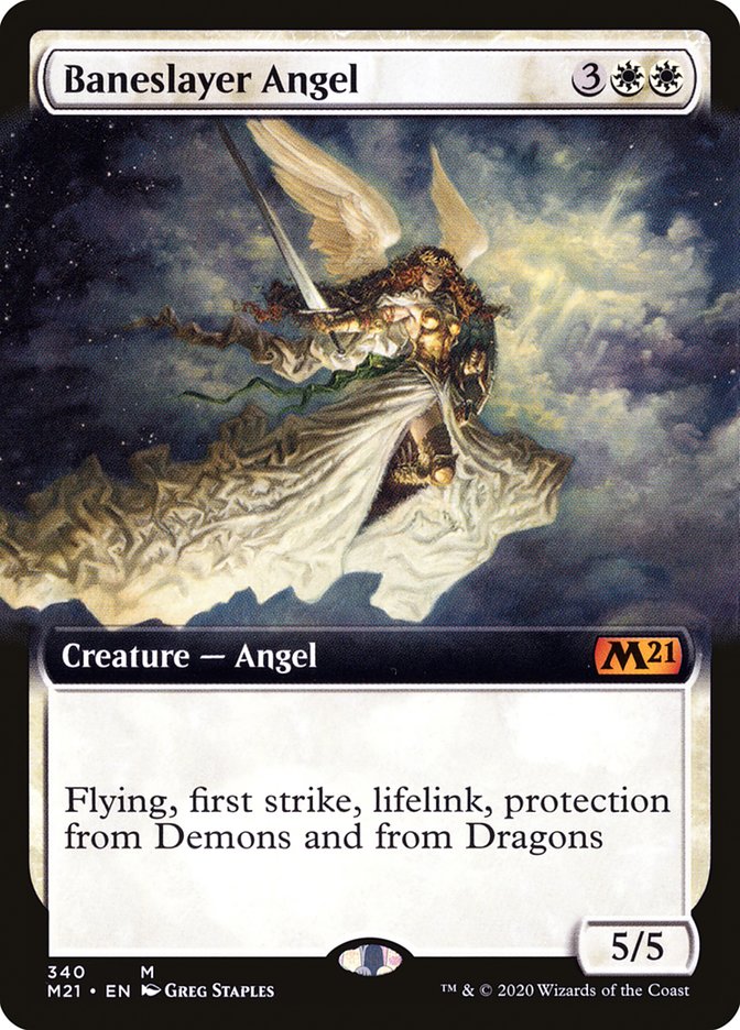 Baneslayer Angel (Extended) [Core Set 2021] | Grognard Games