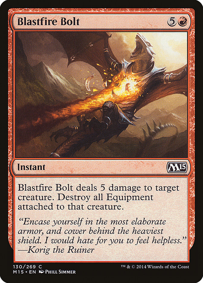 Blastfire Bolt [Magic 2015] | Grognard Games