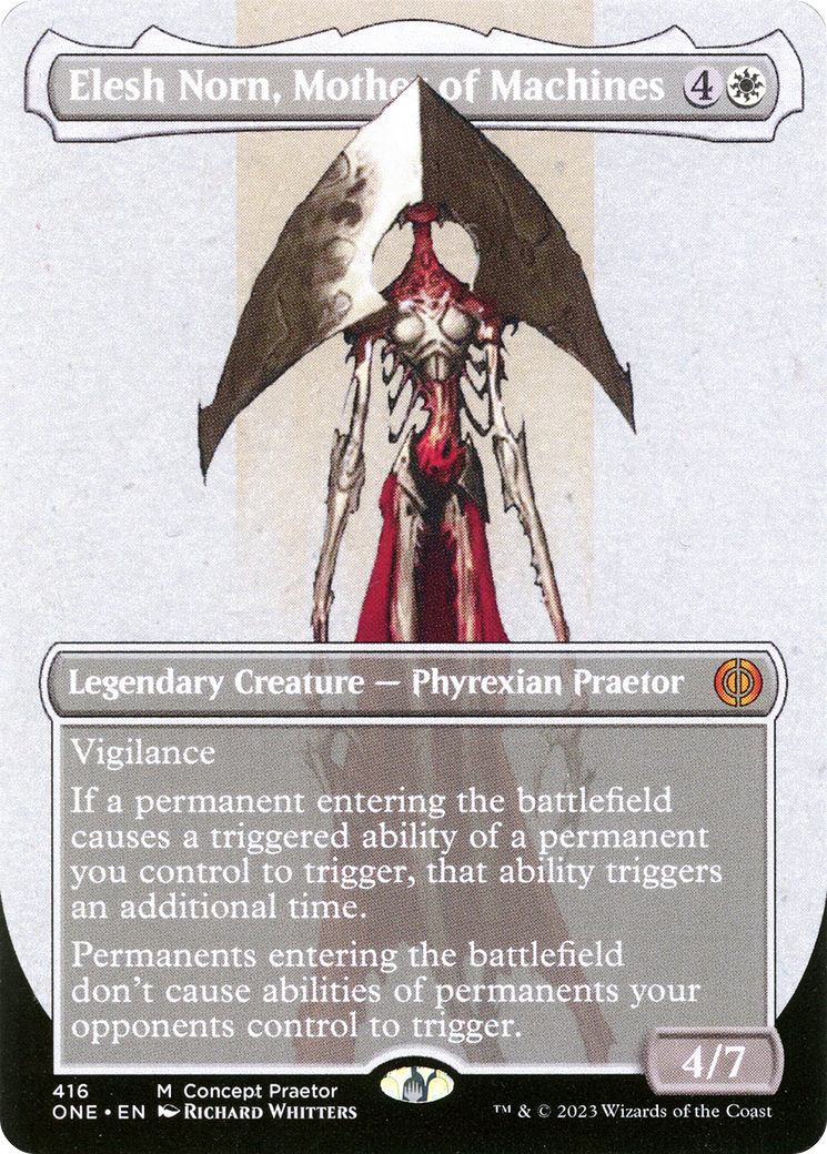 Elesh Norn, Mother of Machines (Borderless Concept Praetors) [Phyrexia: All Will Be One] | Grognard Games