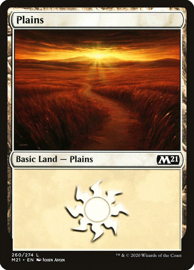 Plains (260) [Core Set 2021] | Grognard Games