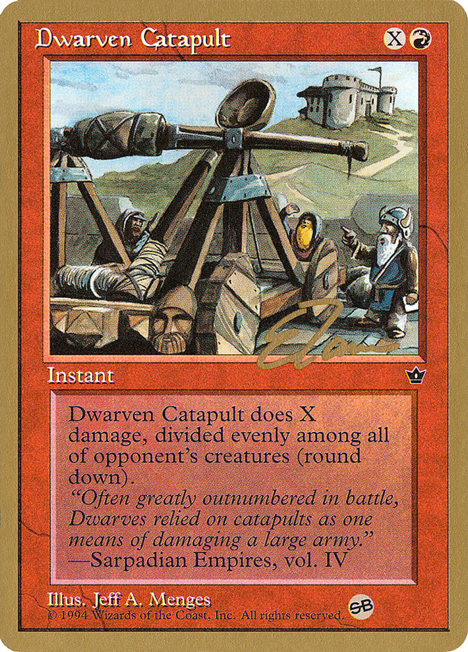 Dwarven Catapult (Eric Tam) (SB) [Pro Tour Collector Set] | Grognard Games