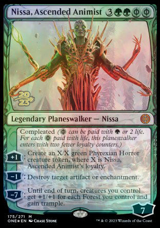 Nissa, Ascended Animist [Phyrexia: All Will Be One Prerelease Promos] | Grognard Games