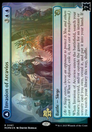 Invasion of Arcavios // Invocation of the Founders [March of the Machine Prerelease Promos] | Grognard Games