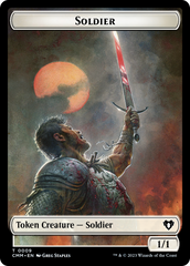 Copy (54) // Human Soldier Double-Sided Token [Commander Masters Tokens] | Grognard Games