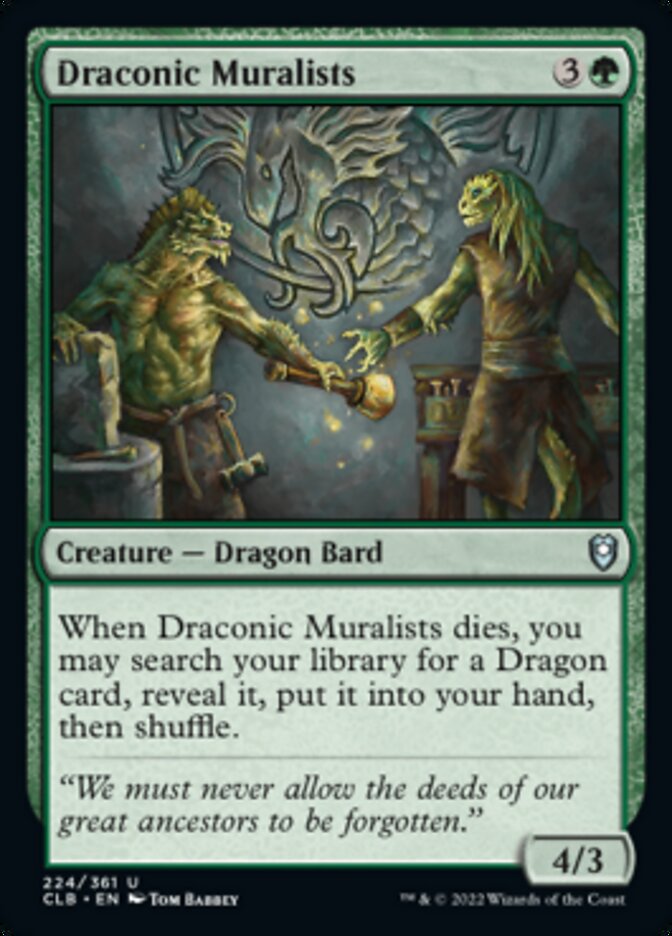 Draconic Muralists [Commander Legends: Battle for Baldur's Gate] | Grognard Games