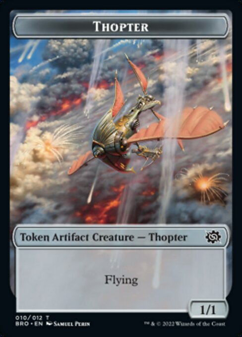 Powerstone // Thopter Double-Sided Token [The Brothers' War Tokens] | Grognard Games