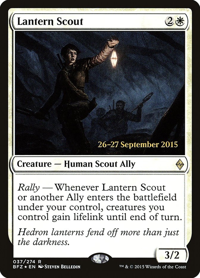 Lantern Scout  [Battle for Zendikar Prerelease Promos] | Grognard Games