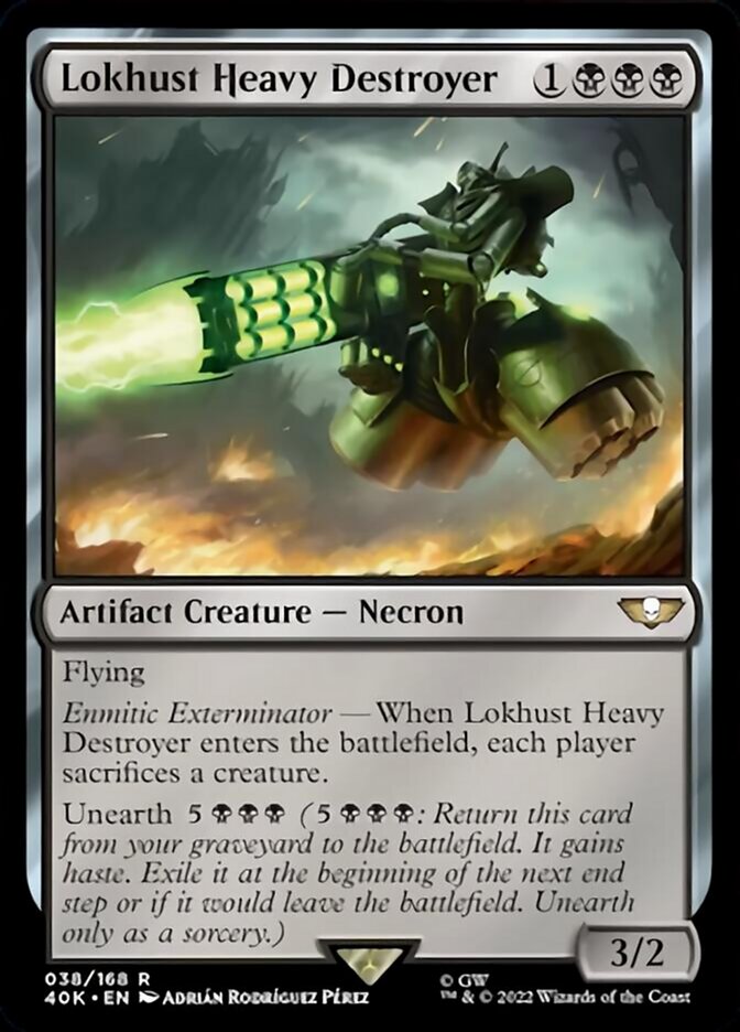 Lokhust Heavy Destroyer (Surge Foil) [Universes Beyond: Warhammer 40,000] | Grognard Games