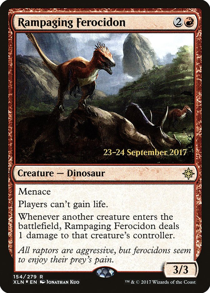 Rampaging Ferocidon  [Ixalan Prerelease Promos] | Grognard Games