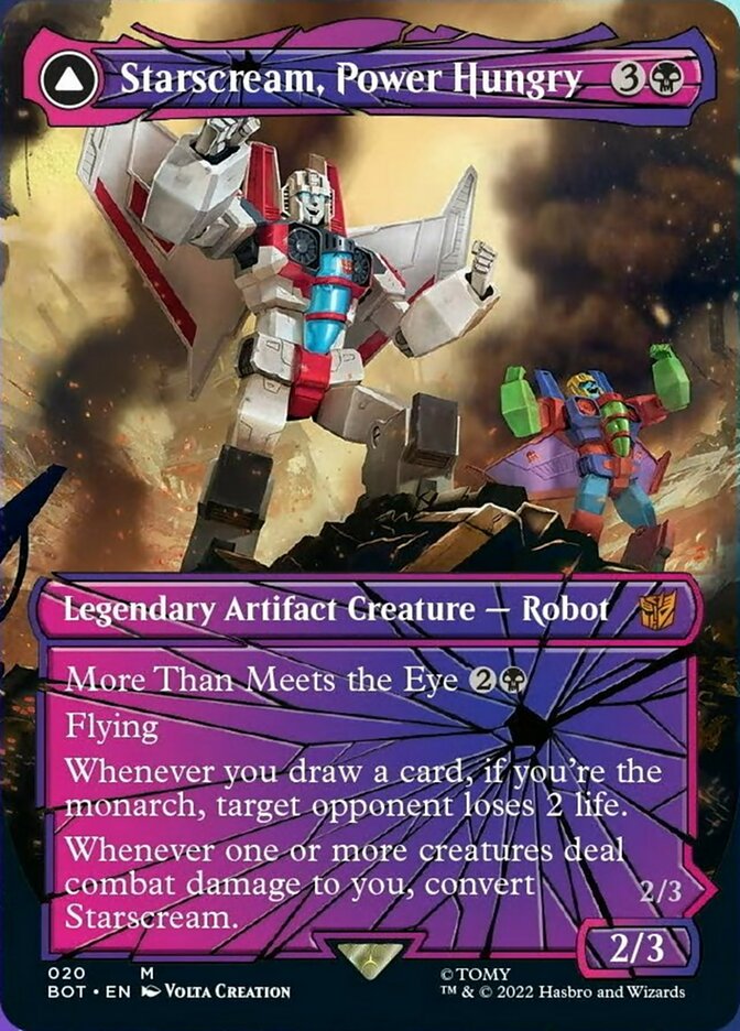 Starscream, Power Hungry // Starscream, Seeker Leader (Shattered Glass) [Universes Beyond: Transformers] | Grognard Games