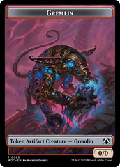 Treasure // Gremlin Double-Sided Token [March of the Machine Commander Tokens] | Grognard Games