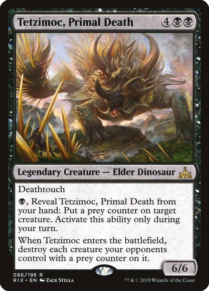 Tetzimoc, Primal Death [Rivals of Ixalan] | Grognard Games