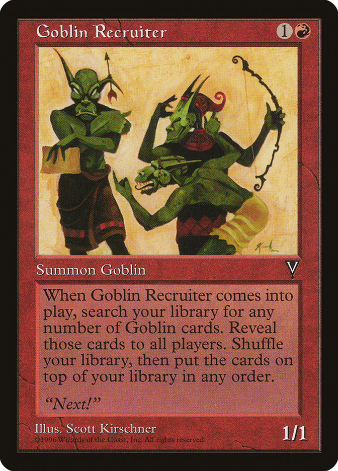 Goblin Recruiter [Visions] | Grognard Games