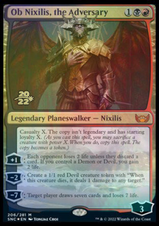 Ob Nixilis, the Adversary [Streets of New Capenna Prerelease Promos] | Grognard Games