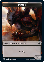 Demon // Demon Double-Sided Token [Starter Commander Decks] | Grognard Games