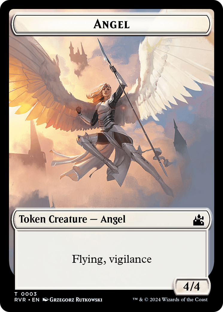 Angel Token (0003) [Ravnica Remastered Tokens] | Grognard Games