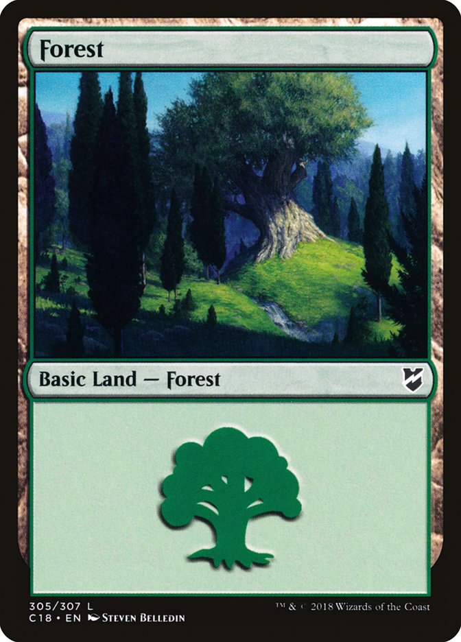 Forest (305) [Commander 2018] | Grognard Games