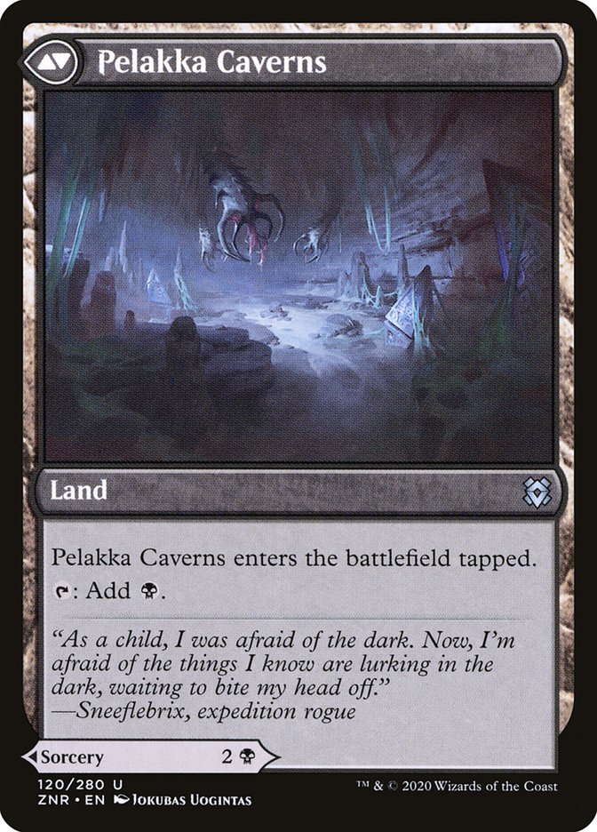 Pelakka Predation // Pelakka Caverns [Zendikar Rising] | Grognard Games