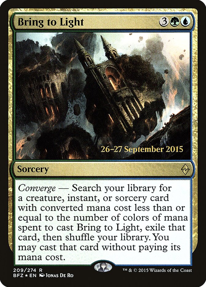 Bring to Light  [Battle for Zendikar Prerelease Promos] | Grognard Games