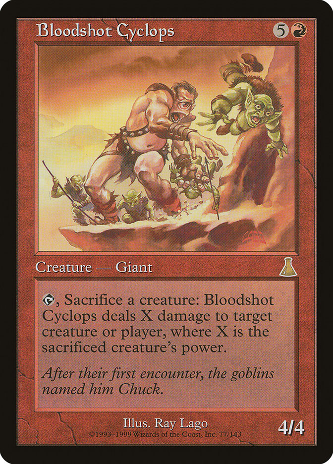 Bloodshot Cyclops [Urza's Destiny] | Grognard Games