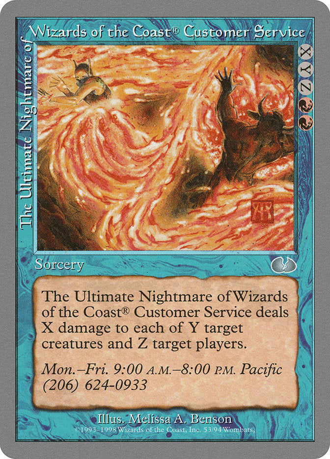 The Ultimate Nightmare of Wizards of the Coast® Customer Service [Unglued] | Grognard Games