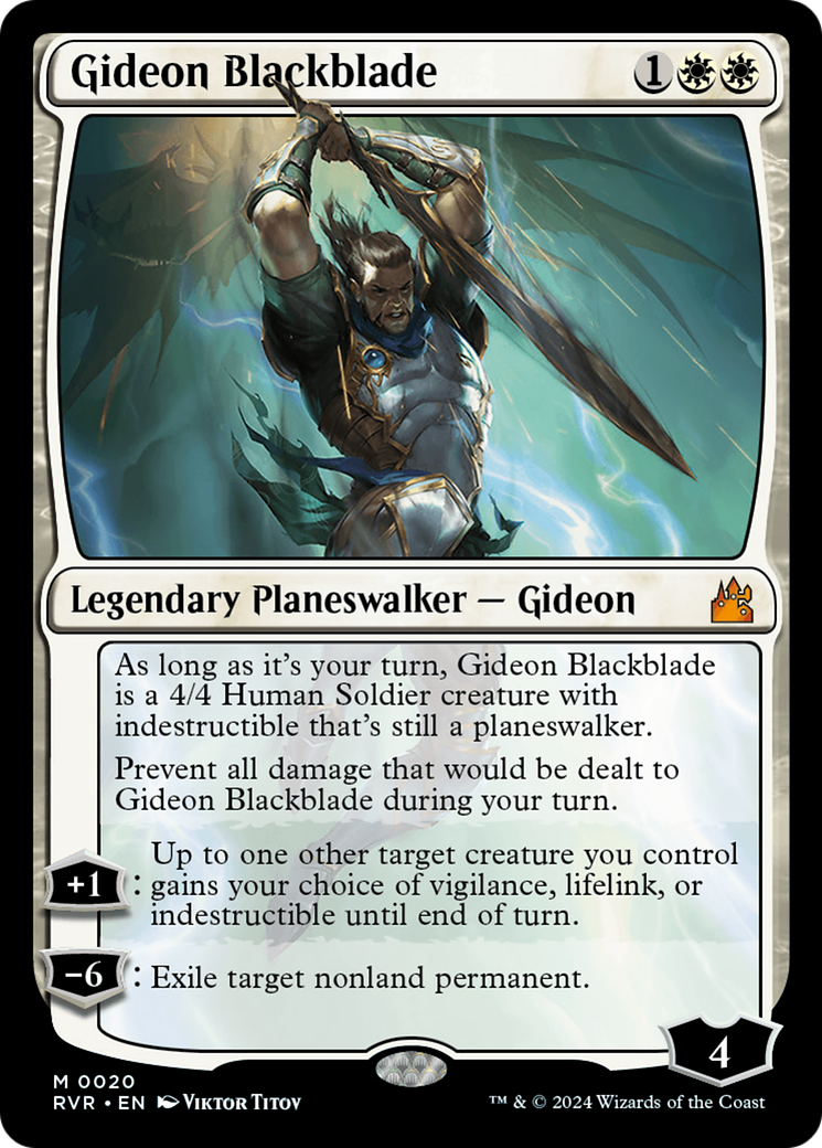 Gideon Blackblade [Ravnica Remastered] | Grognard Games