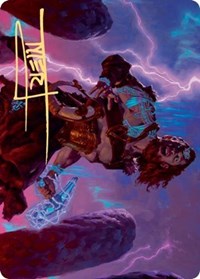Toralf, God of Fury Art Card (Gold-Stamped Signature) [Kaldheim: Art Series] | Grognard Games