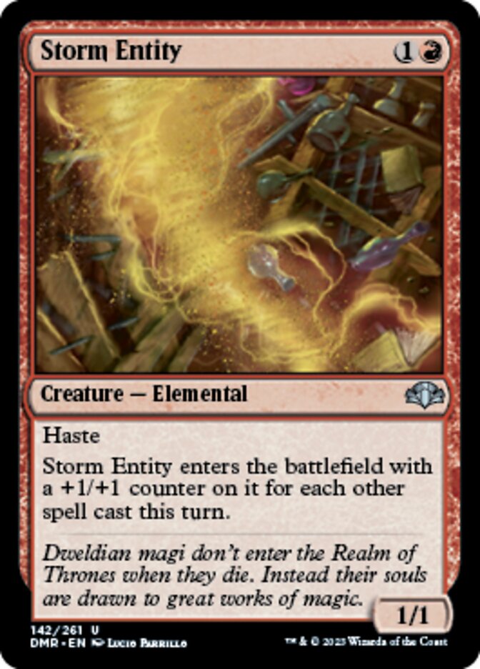 Storm Entity [Dominaria Remastered] | Grognard Games