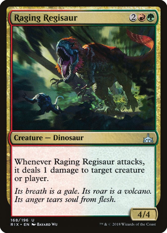 Raging Regisaur [Rivals of Ixalan] | Grognard Games