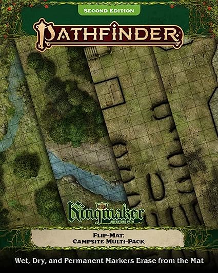 Pathfinder Flip-Mat: Kingmaker Adventure Path - Campsite Multi-Pack | Grognard Games