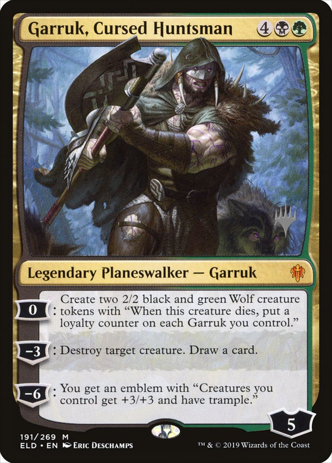 Garruk, Cursed Huntsman (Promo Pack) [Throne of Eldraine Promos] | Grognard Games