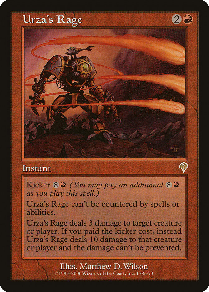 Urza's Rage [Invasion] | Grognard Games