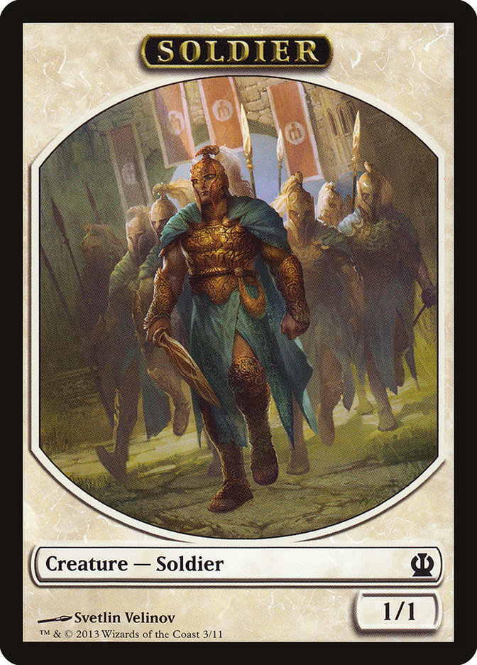 Soldier (3/11) [Theros Tokens] | Grognard Games