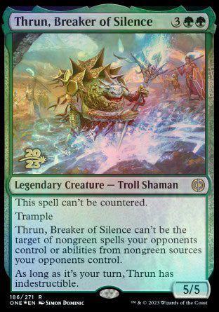 Thrun, Breaker of Silence [Phyrexia: All Will Be One Prerelease Promos] | Grognard Games