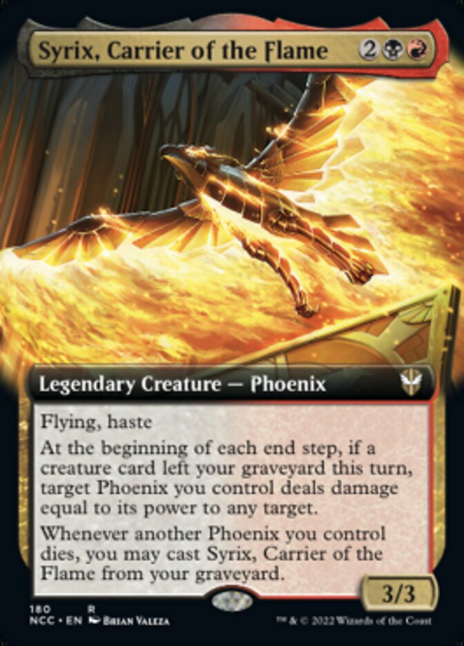 Syrix, Carrier of the Flame (Extended Art) [Streets of New Capenna Commander] | Grognard Games