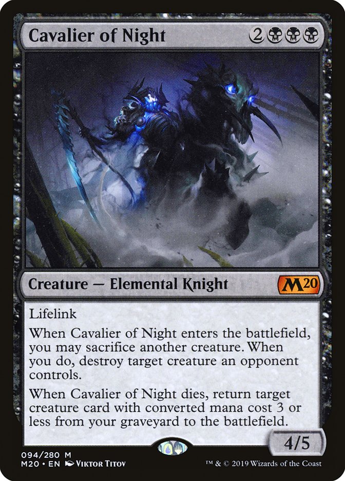 Cavalier of Night [Core Set 2020] | Grognard Games