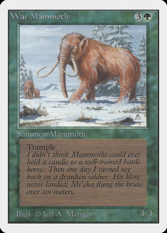 War Mammoth [Unlimited Edition] | Grognard Games