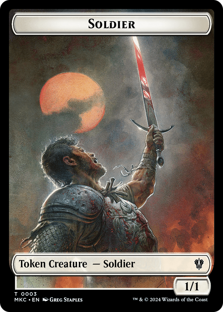 Soldier // Ogre Double-Sided Token [Murders at Karlov Manor Commander Tokens] | Grognard Games