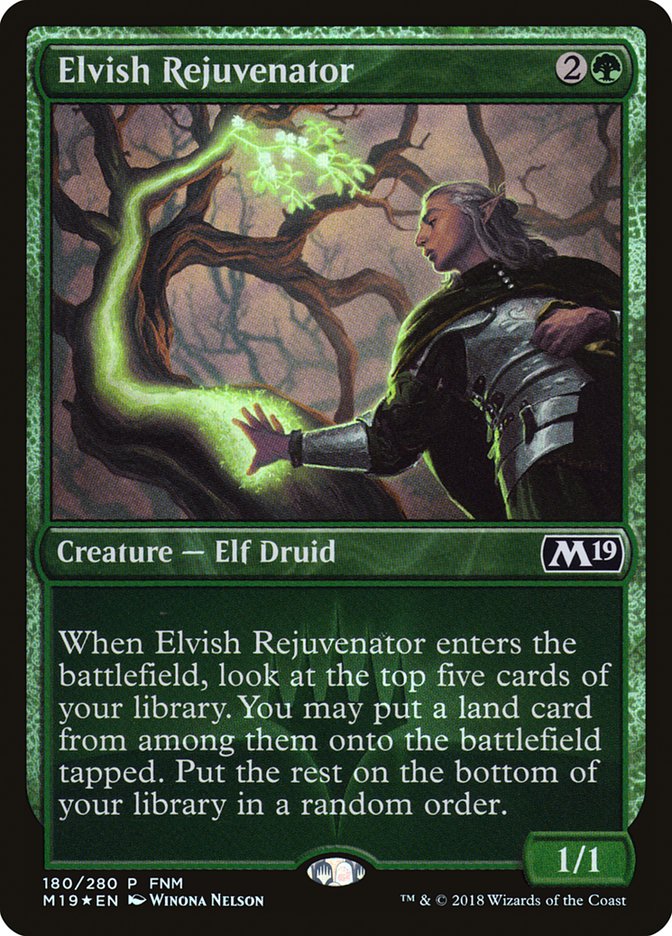 Elvish Rejuvenator (FNM) [Core Set 2019 Promos] | Grognard Games