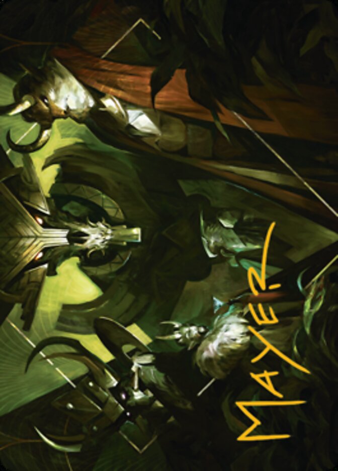 scheme mtg cards Ertai Resurrected Art Card 2 (Gold-Stamped Signature) [Dominaria Unite –  Media Reload