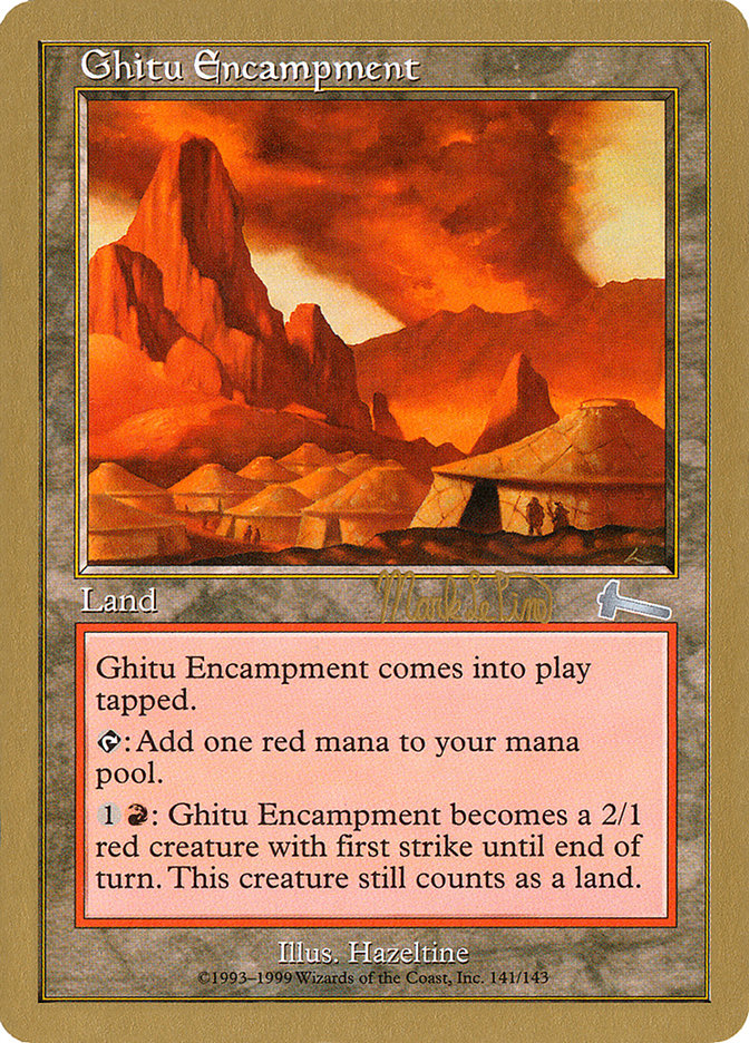 Ghitu Encampment (Mark Le Pine) [World Championship Decks 1999] | Grognard Games