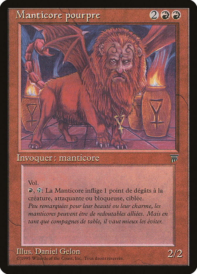 Crimson Manticore (French) - "Manticore pourpre" [Renaissance] | Grognard Games