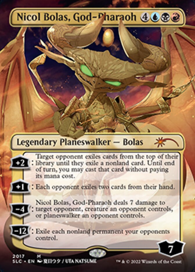 Nicol Bolas, God-Pharaoh (Borderless) [Secret Lair 30th Anniversary Countdown Kit] | Grognard Games