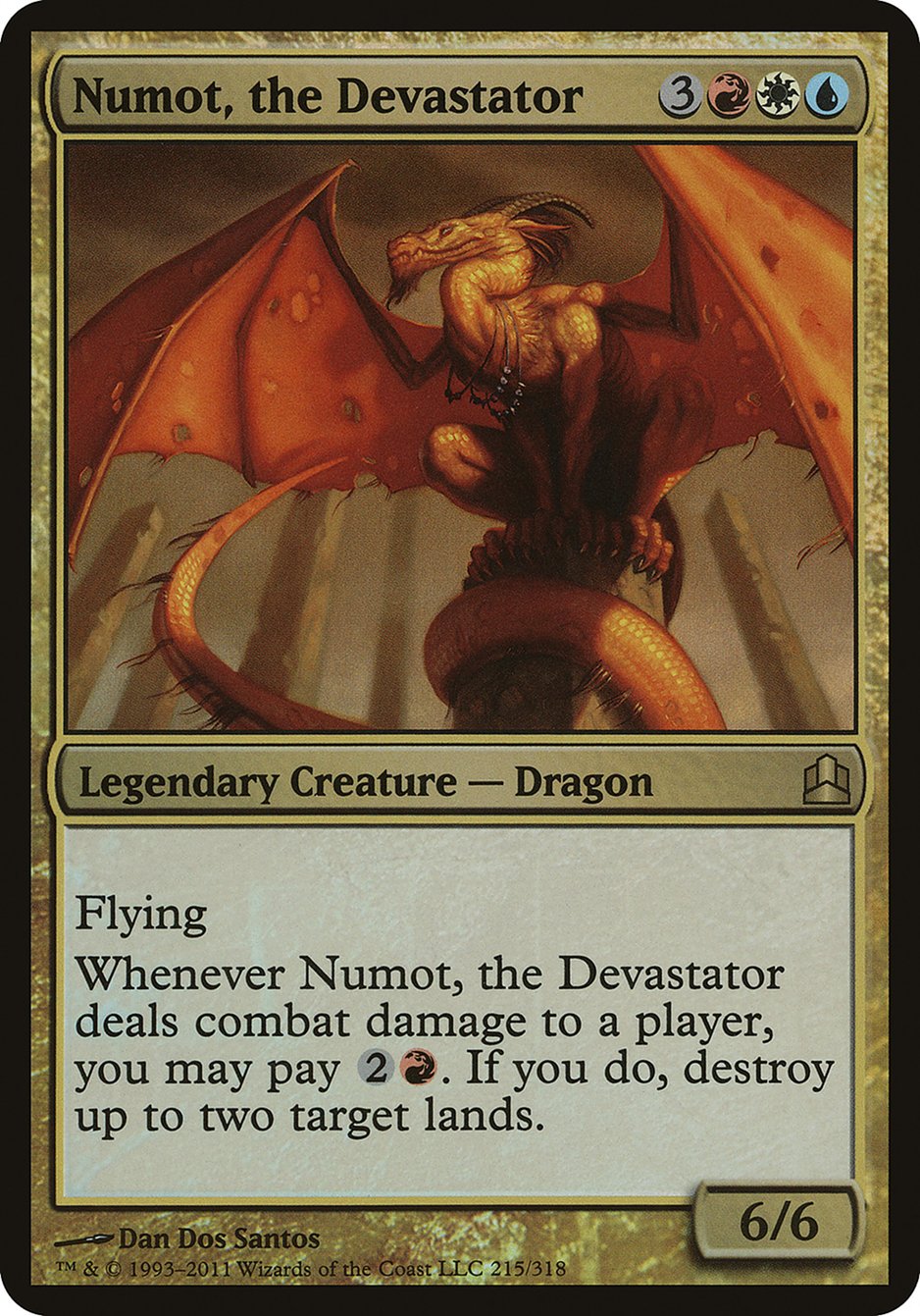 Numot, the Devastator (Oversized) [Commander 2011 Oversized] | Grognard Games